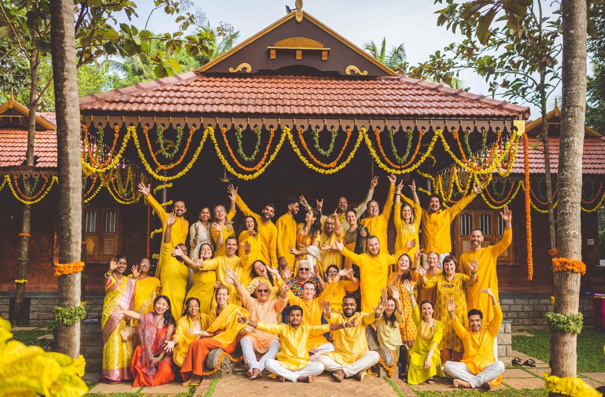 Stella Bella community members celebrating together, showing bonds formed through shared spiritual practice
